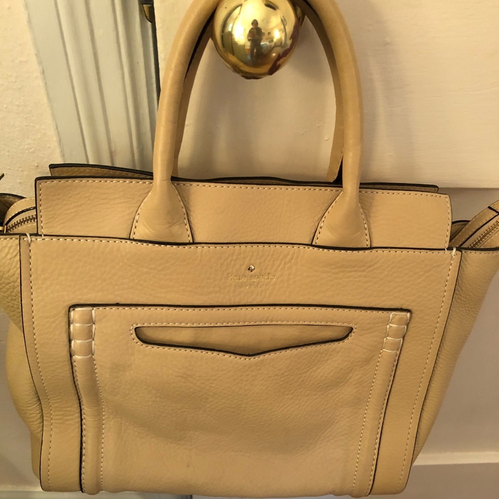 Kate Spade tan leather tote